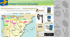 Desktop Screenshot of caminodesantiagotiempo.com