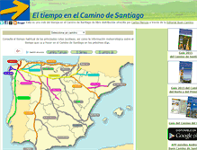 Tablet Screenshot of caminodesantiagotiempo.com